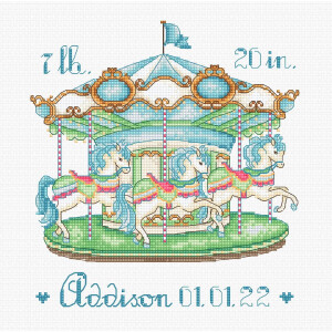 Letistitch counted cross stitch kit "Baby Carousel...