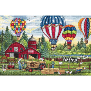 Letistitch counted cross stitch kit "Up up and...