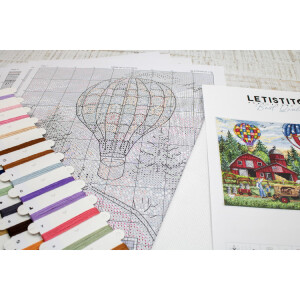 Letistitch counted cross stitch kit "Up up and...