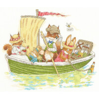 Bothy Threads counted cross stitch kit "Briarwood Lane: Ahoy There!", XBR2, 34x29cm, DIY