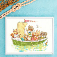 Bothy Threads counted cross stitch kit "Briarwood Lane: Ahoy There!", XBR2, 34x29cm, DIY