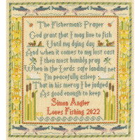 Bothy Threads Kit de point de croix "La prière du pêcheur", modèle à compter, xs18, 27x30cm
