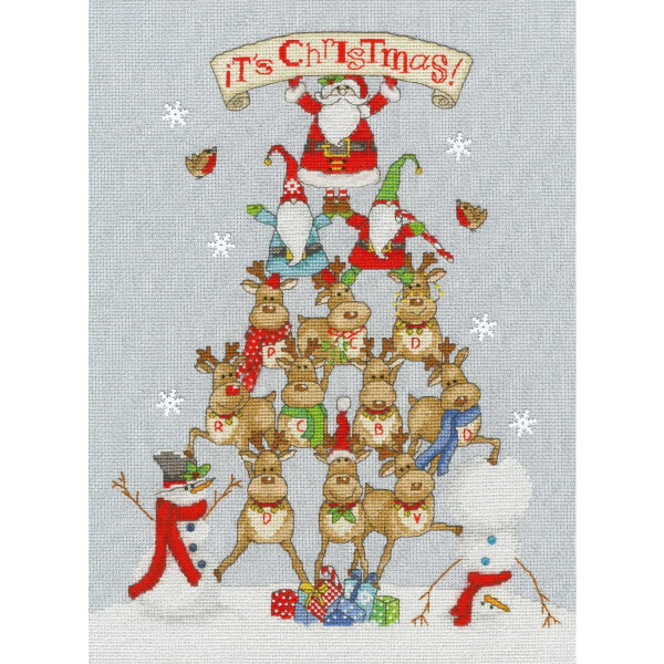 Bothy Threads counted cross stitch kit "Its Christmas!", XKTB7, 23x31cm, DIY