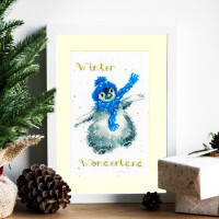 Bothy Threads  greating card counted cross stitch kit "Winter Wonderland Christmas Card", XMAS55, 10x16cm, DIY