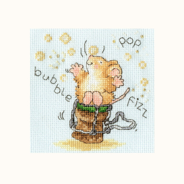 Bothy Threads  greating card counted cross stitch kit "Time To Celebrate!", XGC36, 10x10cm, DIY