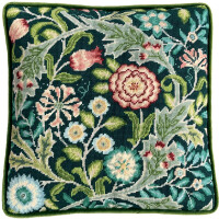 Bothy Threads Juego de cojines bordados "Wilhelmina Tapestry", Diseño bordado preimpreso, tac21, 36x36cm