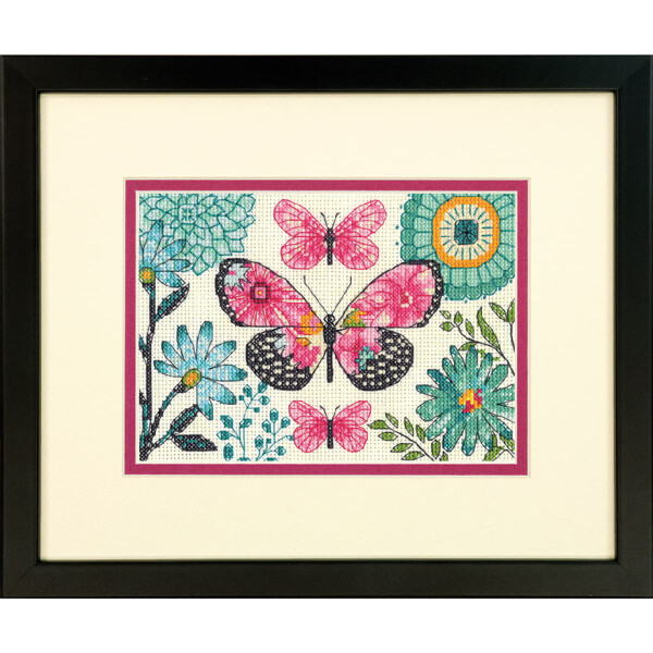 Dimensions counted cross stitch kit "Butterfly Dream", 17,7x12,7cm, DIY