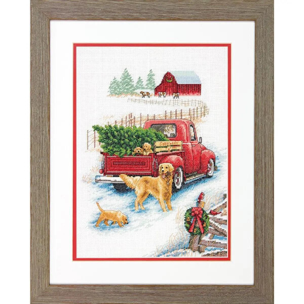 Dimensions counted cross stitch kit "Winter Ride", 25,4x35,5cm, DIY