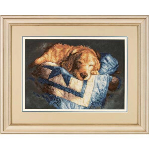Dimensions stamped cross stitch kit "Snooze",...