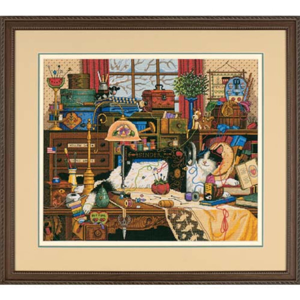Dimensions counted cross stitch kit "Gold Collection Maggie The Messmaker", 35,5x30,4cm, DIY