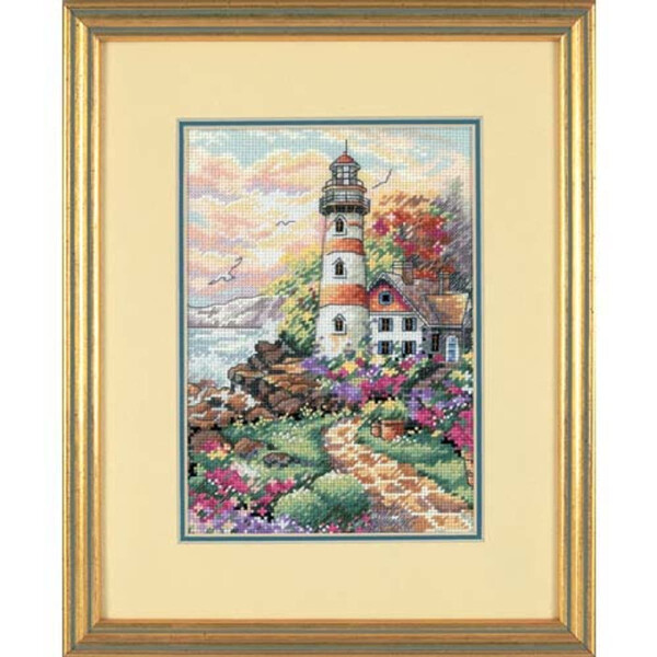 Dimensions counted cross stitch kit "Gold Collection Petites Beacon At Daybreak", 12,7x17,7cm, DIY