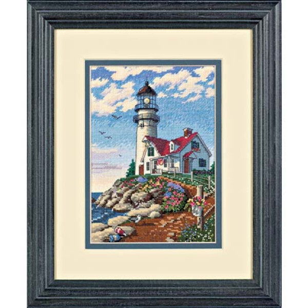 Dimensions counted cross stitch kit "Gold Collection Petites Beacon Rocky Point", 12,7x17,7cm, DIY