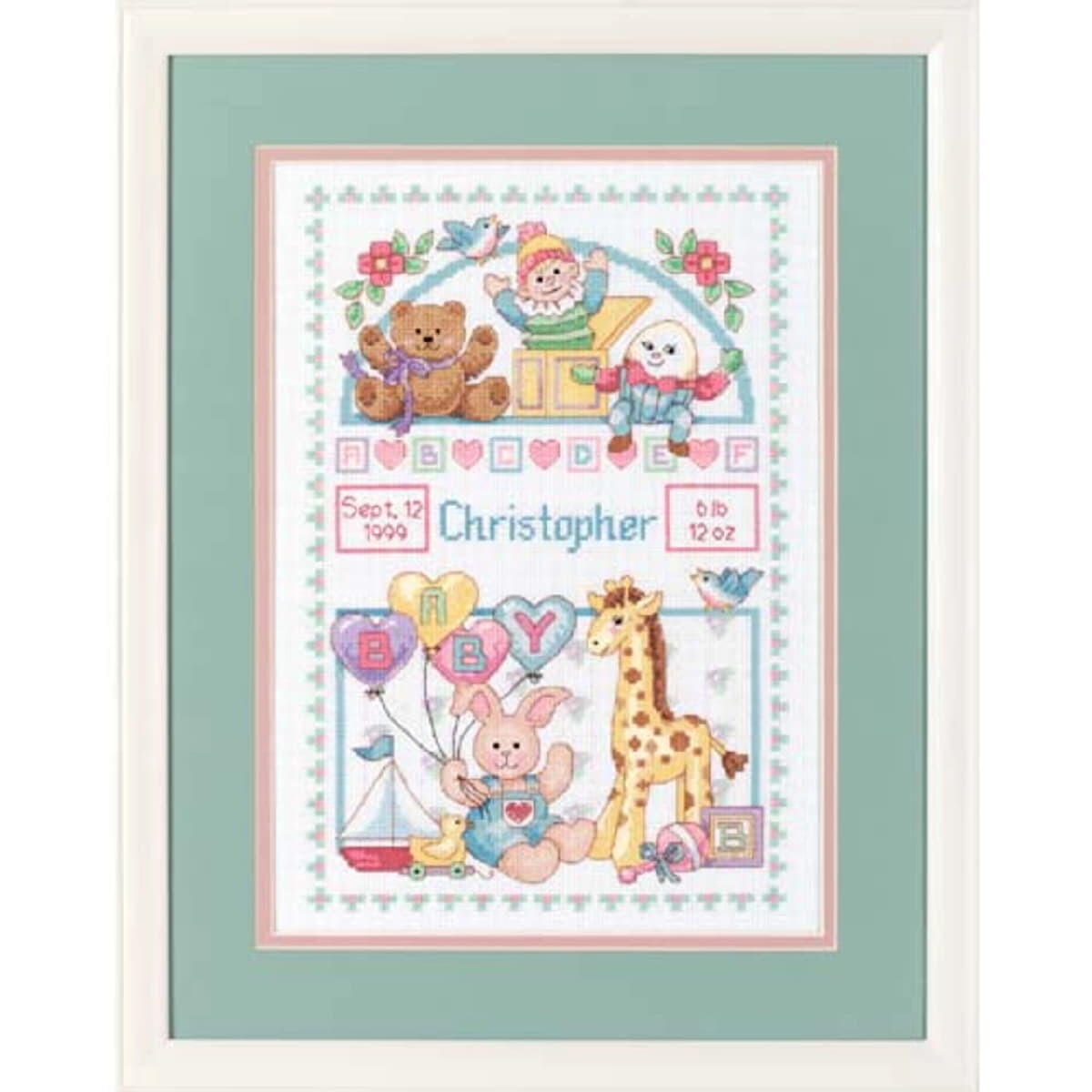 Dimensions counted cross stitch kit "Birth Record...