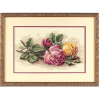 Dimensions counted cross stitch kit "Rose Cuttings", 35,5x22,8cm, DIY