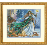 Dimensions counted cross stitch kit "Gold Collection Woodland Enchantress", 35,5x30,4cm, DIY