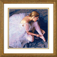 Dimensions counted cross stitch kit "Gold Collection Ballerina Beauty", 35,5x35,5cm, DIY