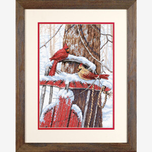 Dimensions counted cross stitch kit "Cardinals On...