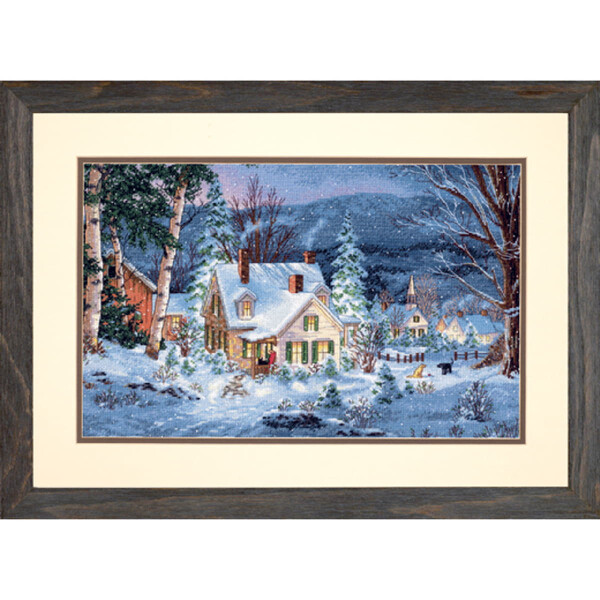 Dimensions counted cross stitch kit "Gold Collection Winters Hush", 40,6x25,4cm, DIY