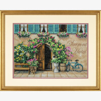 Dimensions counted cross stitch kit "Sorrento Hotel", 35,5x25,4cm, DIY