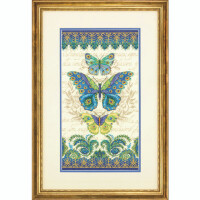Dimensions counted cross stitch kit "Peacock Butterflies", 20,3x38,1cm, DIY