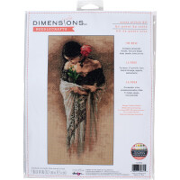 Dimensions counted cross stitch kit "The Rose", 17,7x35,5cm, DIY