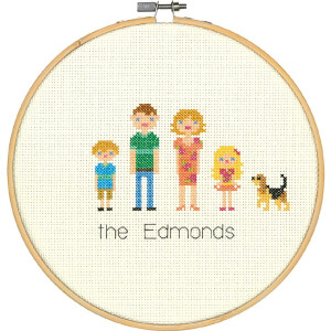 Dimensions counted cross stitch kit with embroidery ring...
