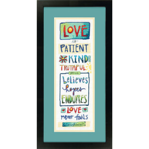 Dimensions counted cross stitch kit "Love is",...