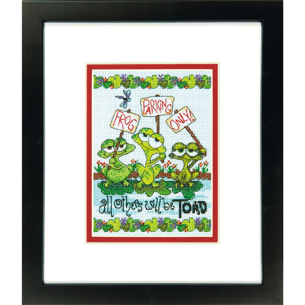 Dimensions counted cross stitch kit "Frog Parking", 12,7x17,7cm, DIY