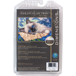 Dimensions counted cross stitch kit "Gold Collection Petites Charming", 17,7x12,7cm, DIY
