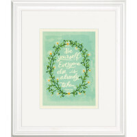 Dimensions stamped satin stitch kit "Be Yourself", 12,7x17,7cm, DIY