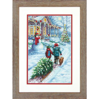 Dimensions counted cross stitch kit "Christmas Tradition", 22,8x35,5cm, DIY