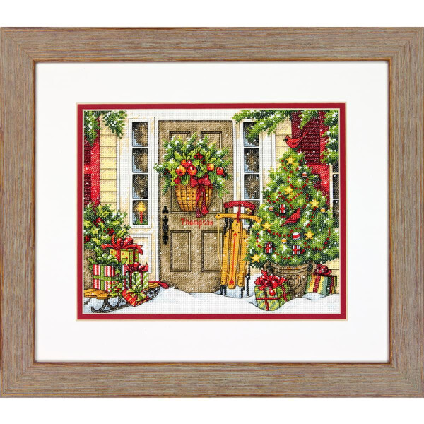 Dimensions counted cross stitch kit "Home for the Holidays", 25,4x20,3cm, DIY