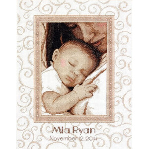 Dimensions counted cross stitch kit "Peaceful Baby...