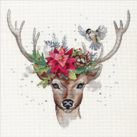 Dimensions counted cross stitch kit "Woodland Deer", 30,4x30,4cm, DIY