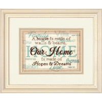 Dimensions counted cross stitch kit "Home ", 17,7x12,7cm, DIY