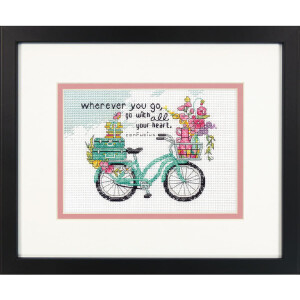 Dimensions counted cross stitch kit "Wherever You Go", 17,7x12,7cm, DIY