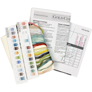 Dimensions counted cross stitch kit "Gold Collection Petites Garden Collectibles", 17,7x12,7cm, DIY