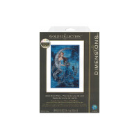 Dimensions Kruissteek Set "Gold Collection Wind Moon Fairy", telpatroon, 25,4x38,1cm