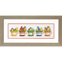 Dimensions counted cross stitch kit "Teacup Birds", 48,2x15,2cm, DIY