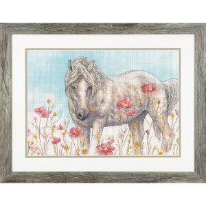 Dimensions counted cross stitch kit "Wild Horse", 35,5x25,4cm, DIY