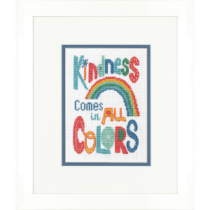Dimensions counted cross stitch kit "Kindness Colors", 12,7x17,7cm, DIY