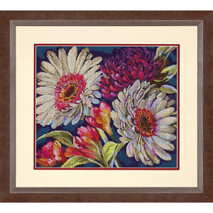 Dimensions counted cross stitch kit "Gold Collection Fabulous Floral", 35,5x30,4cm, DIY
