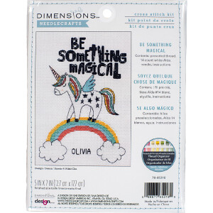 Dimensions counted cross stitch kit "Be Something Magical", 12,7x17,7cm, DIY