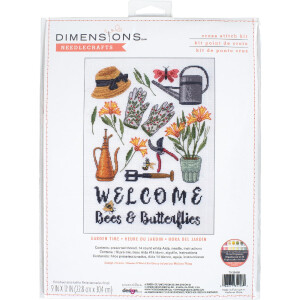 Dimensions counted cross stitch kit "Garden Time", 22,8x30,4cm, DIY
