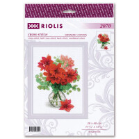 Riolis counted cross stitch kit "Amaryllis", 30x40cm, DIY