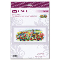 Riolis counted cross stitch kit "Blooming Meadow", 55x25cm, DIY