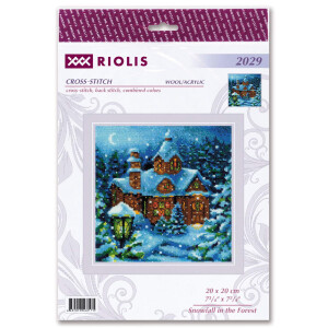 Riolis borduurpakket "Sneeuwval in het bos",...