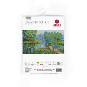 Luca-S counted cross stitch kit "Birches at the edge...