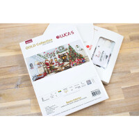 Luca-S counted cross stitch kit "Gold Collection Santa Interior", 65x29cm, DIY