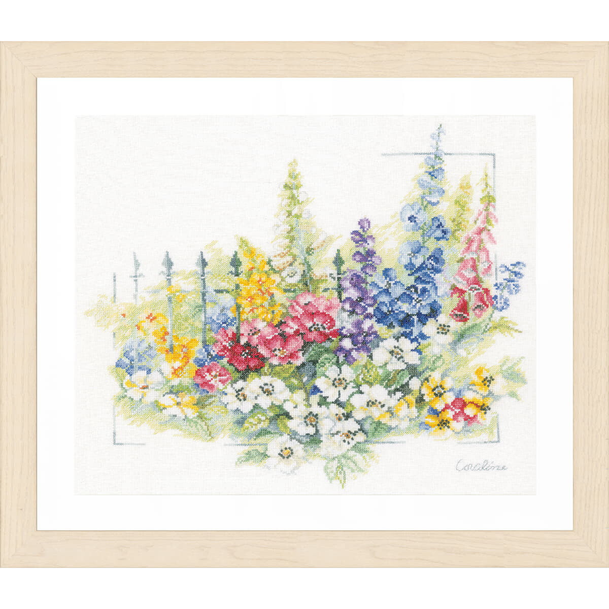 A detailed embroidery pack artwork from Lanarte features...